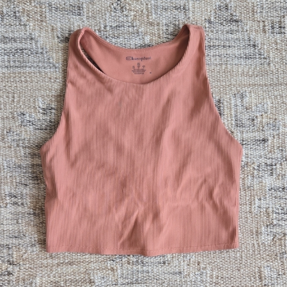 Champion Women's Ribbed Tank Top - Coral